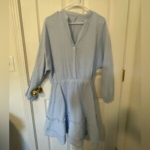 Dress, light blue, large